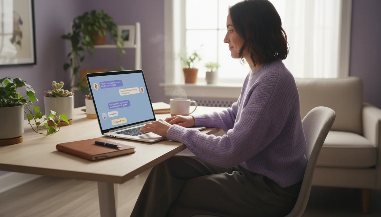 AI chat assistant helping with writing questions and tasks