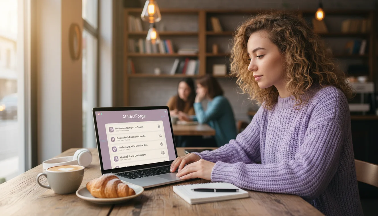 AI writing idea generator for blogs articles and content