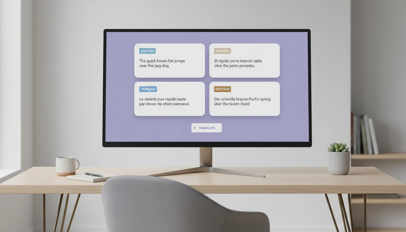 AI language translator providing accurate multilingual translations