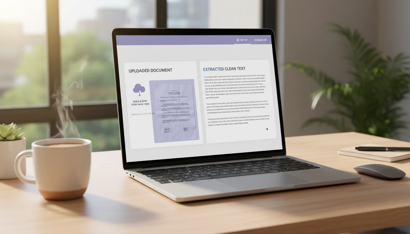 AI image to text converter extracting text from a photograph